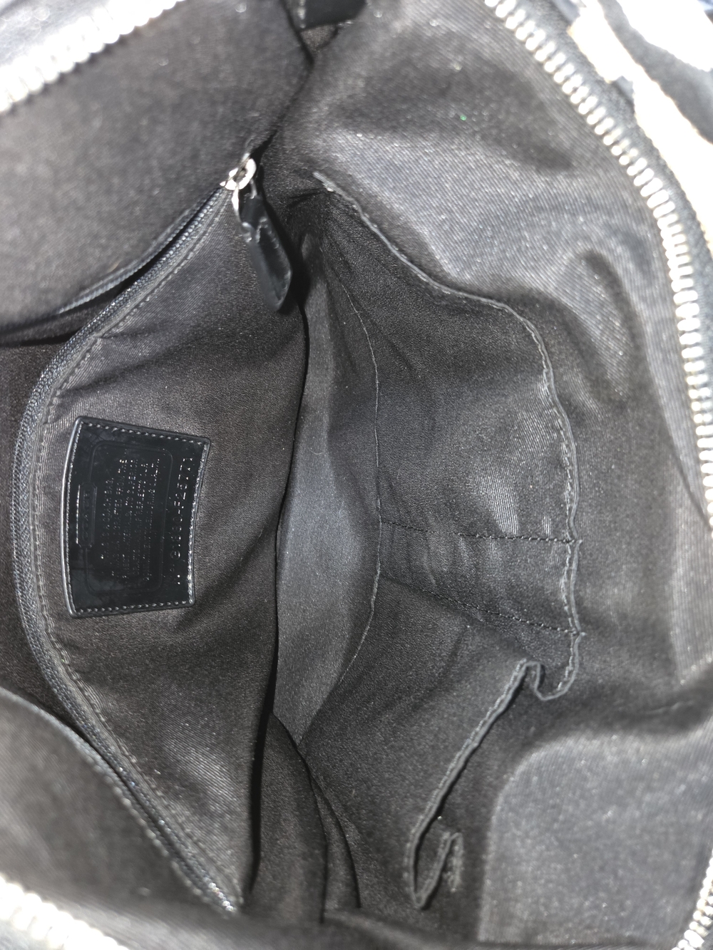 Coach Black and Tan Signature Canvas Tote - Picture 14 of 14